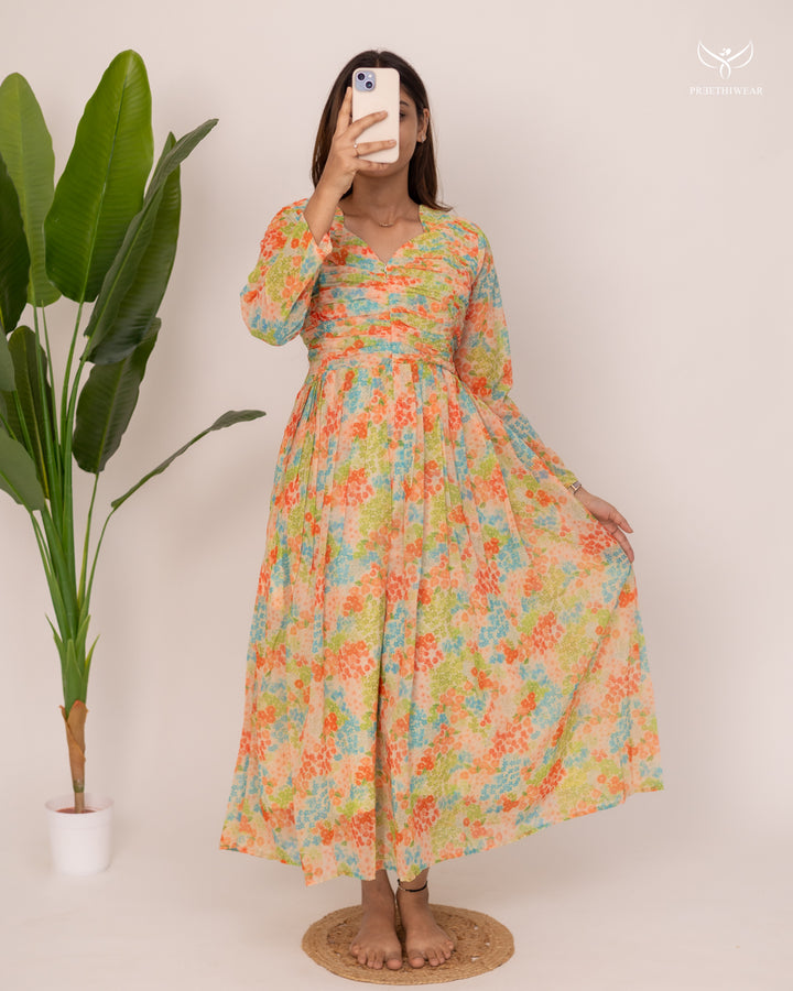 Rutuja4 Maternity Dress with center Zip