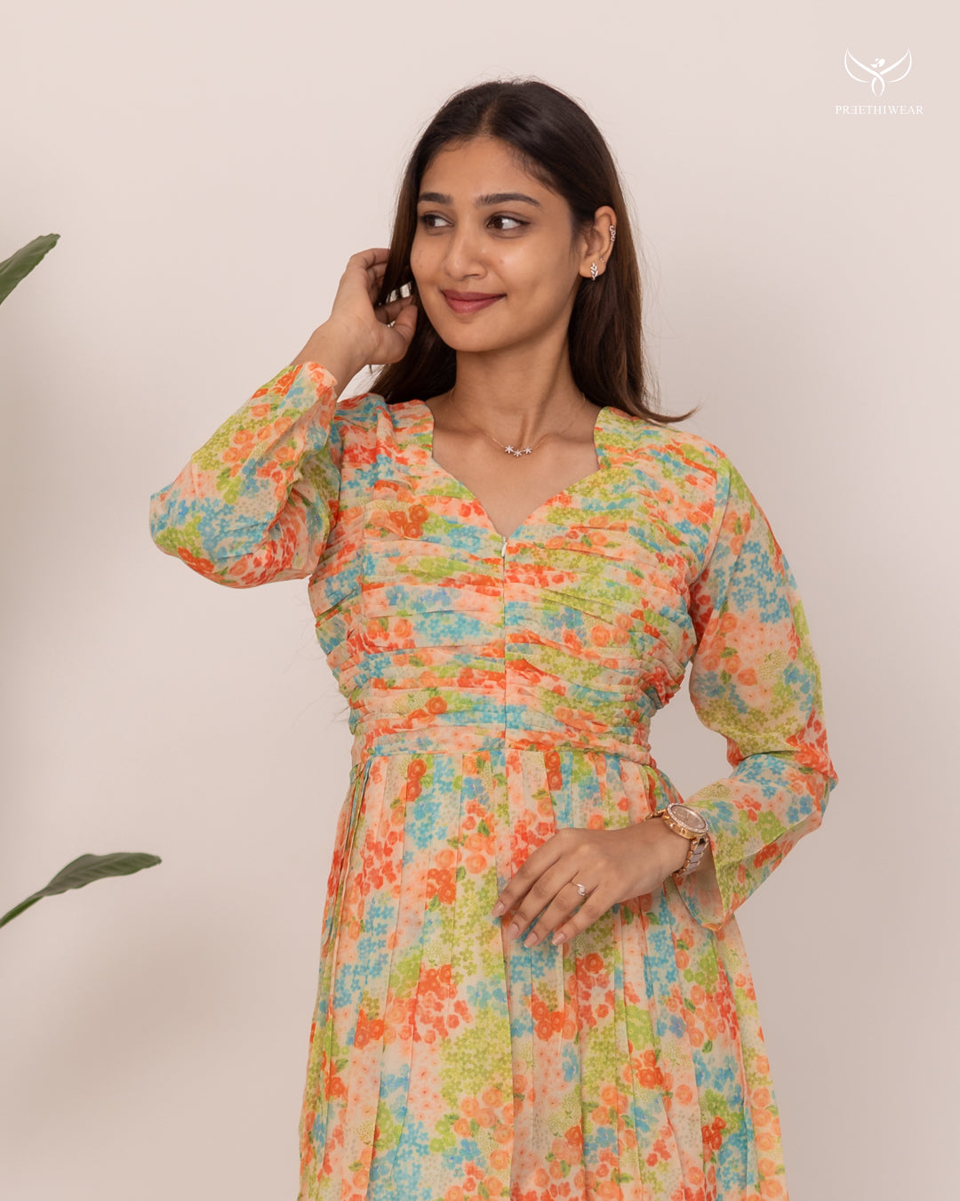 Rutuja4 Maternity Dress with center Zip