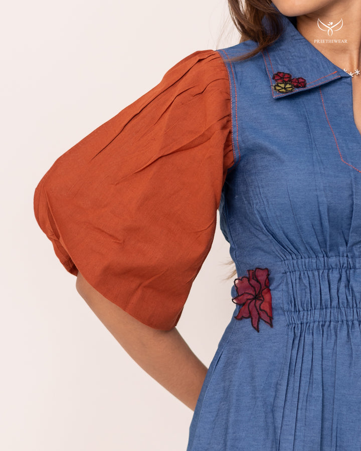 Nikhila2 Maternity Dress with center Zip