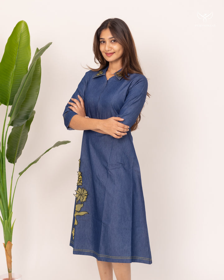 Ekta1 Maternity Dress with center Zip(PREORDER-SEP17)