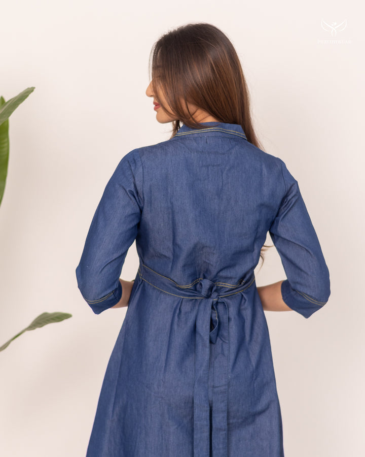 Ekta1 Maternity Dress with center Zip(PREORDER-SEP17)