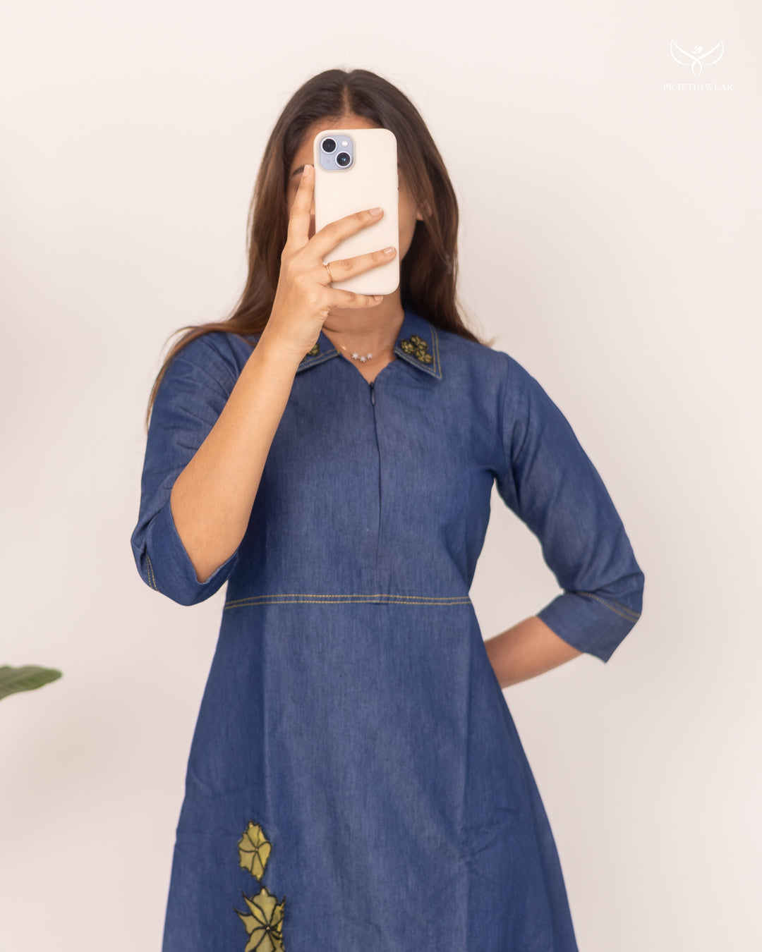 Ekta1 Maternity Dress with center Zip(PREORDER-SEP17)