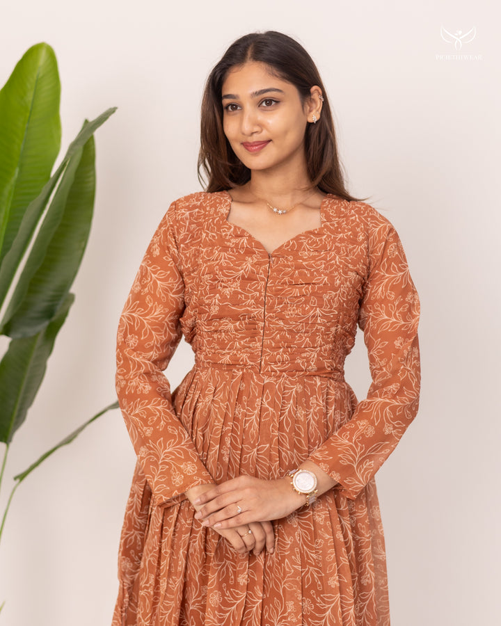 Akshaya3 Maternity Dress with center Zip