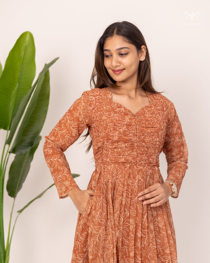 Akshaya3 Maternity Dress with center Zip