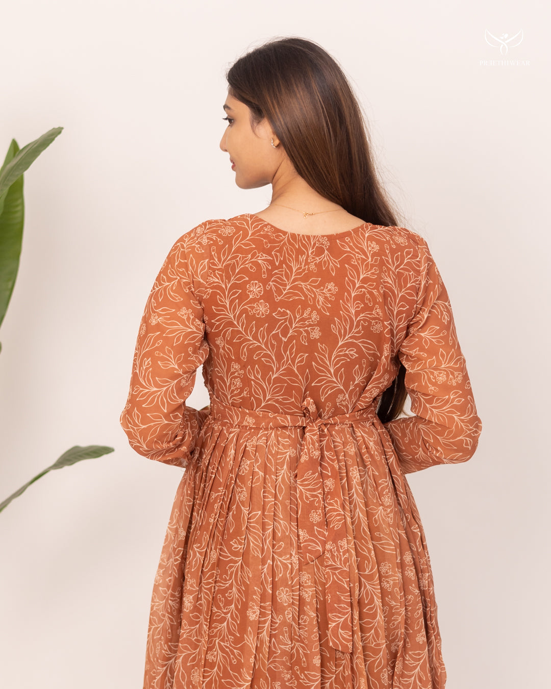 Akshaya3 Maternity Dress with center Zip