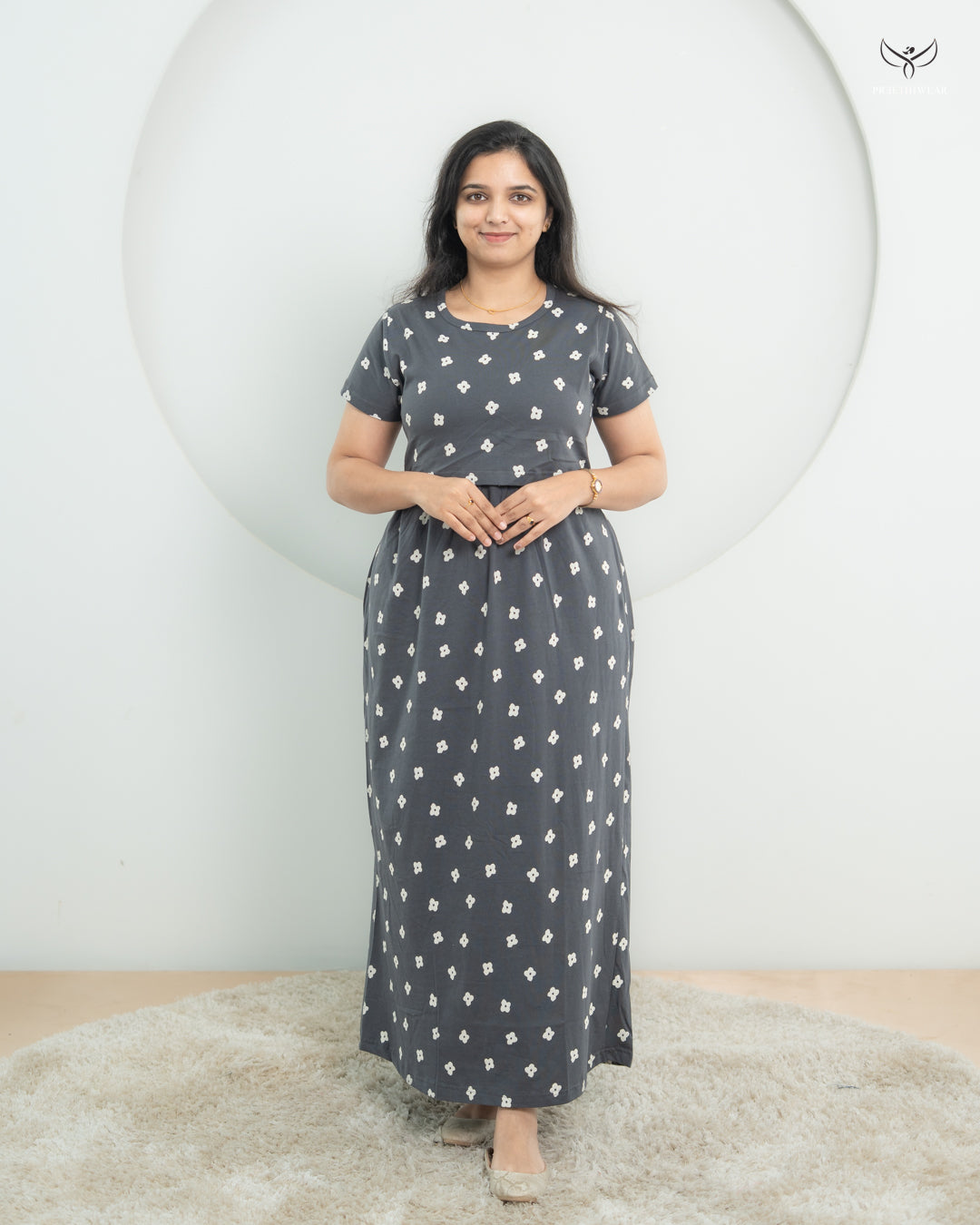 Hemna  SoftCotton Full Length Maternity Loungewear