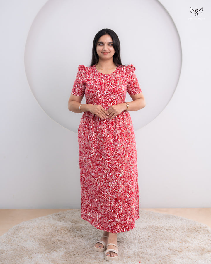 Sanija1 SoftCotton Full Length Maternity Loungewear