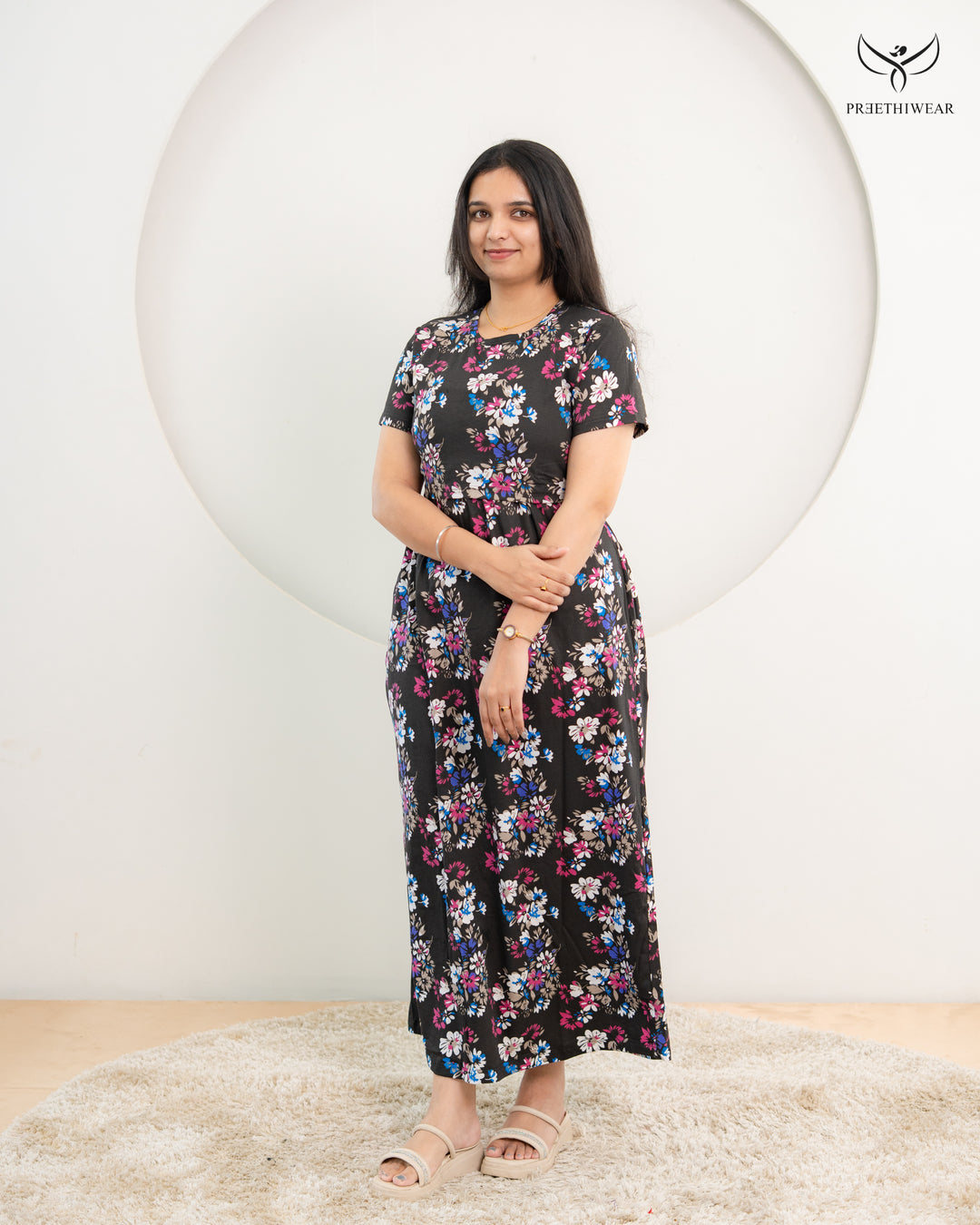 Dakshu1 SoftCotton Full Length Maternity Loungewear