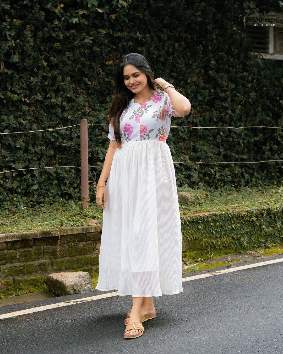 Suvrita Maternity Dress with center zip