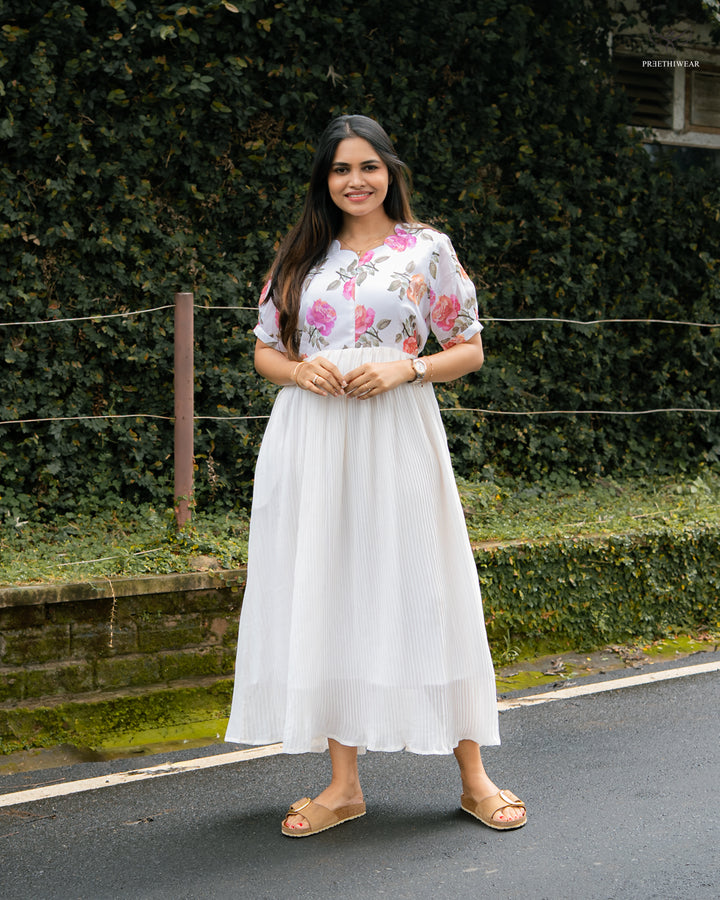 Suvrita Maternity Dress with center zip