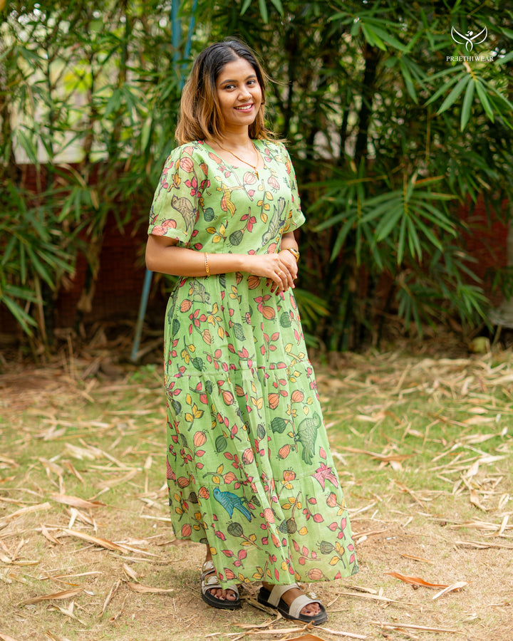 Anshula Kalamkari Maternity Dress