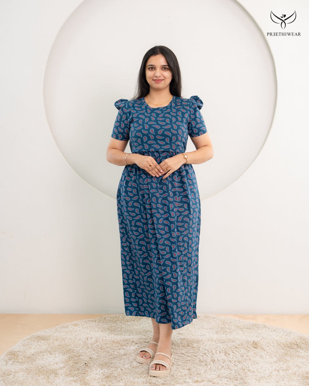 Imelda SoftCotton Full Length Maternity Loungewear