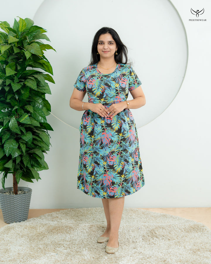Asha5  Soft Cotton Calf Length Maternity Loungewear
