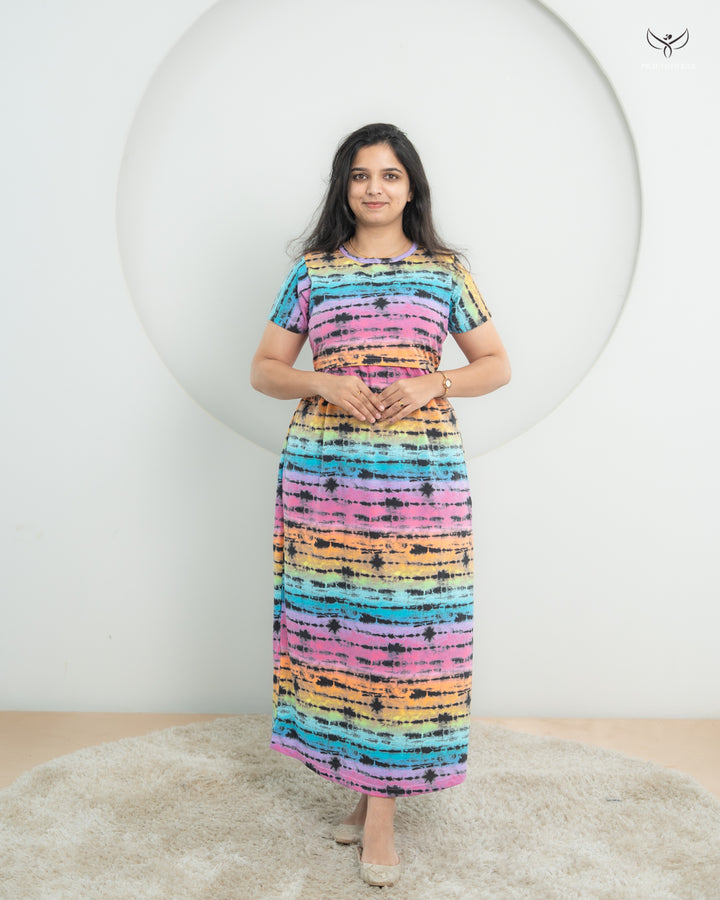 Reeva1  SoftCotton Full Length Maternity Loungewear