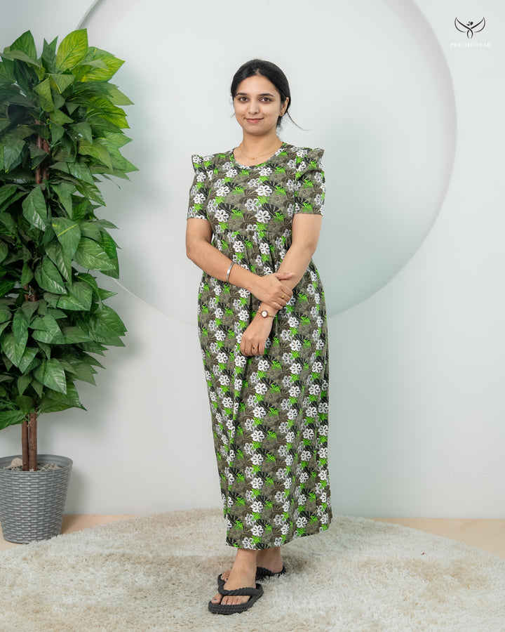 Durga  SoftCotton Full Length  Maxi Loungewear