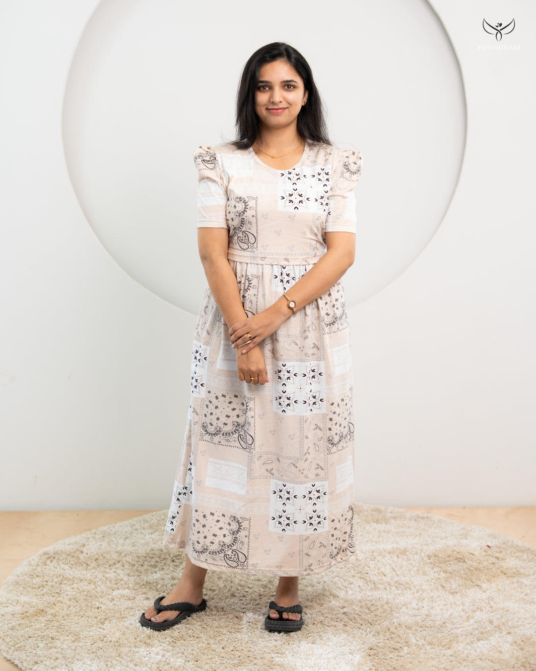 Sathya PUFF  SoftCotton Full Length Maternity Loungewear