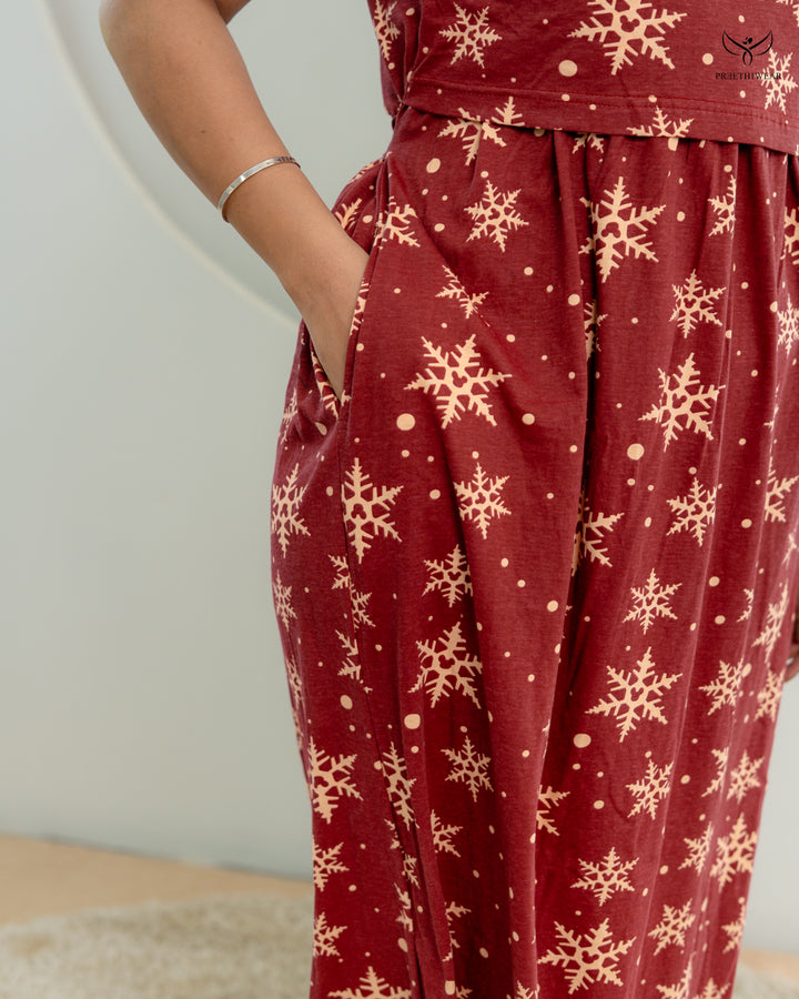 Viva1  Soft Cotton Full Length Maternity Loungewear