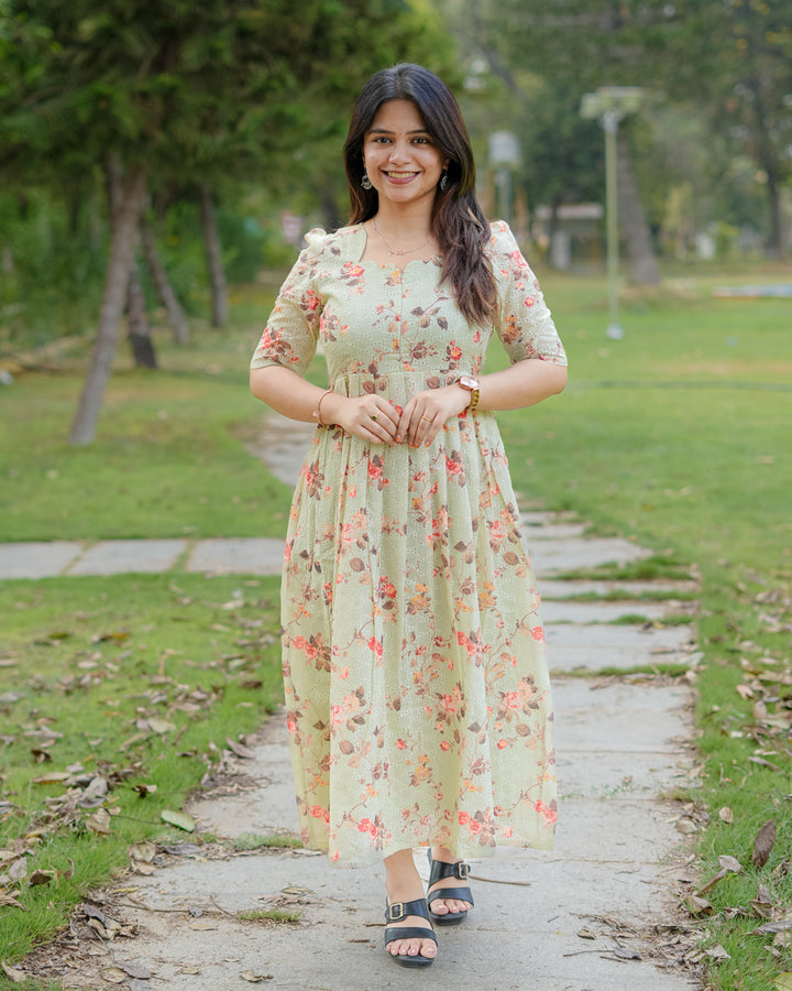 Shinu Maternity Dress with center Zip