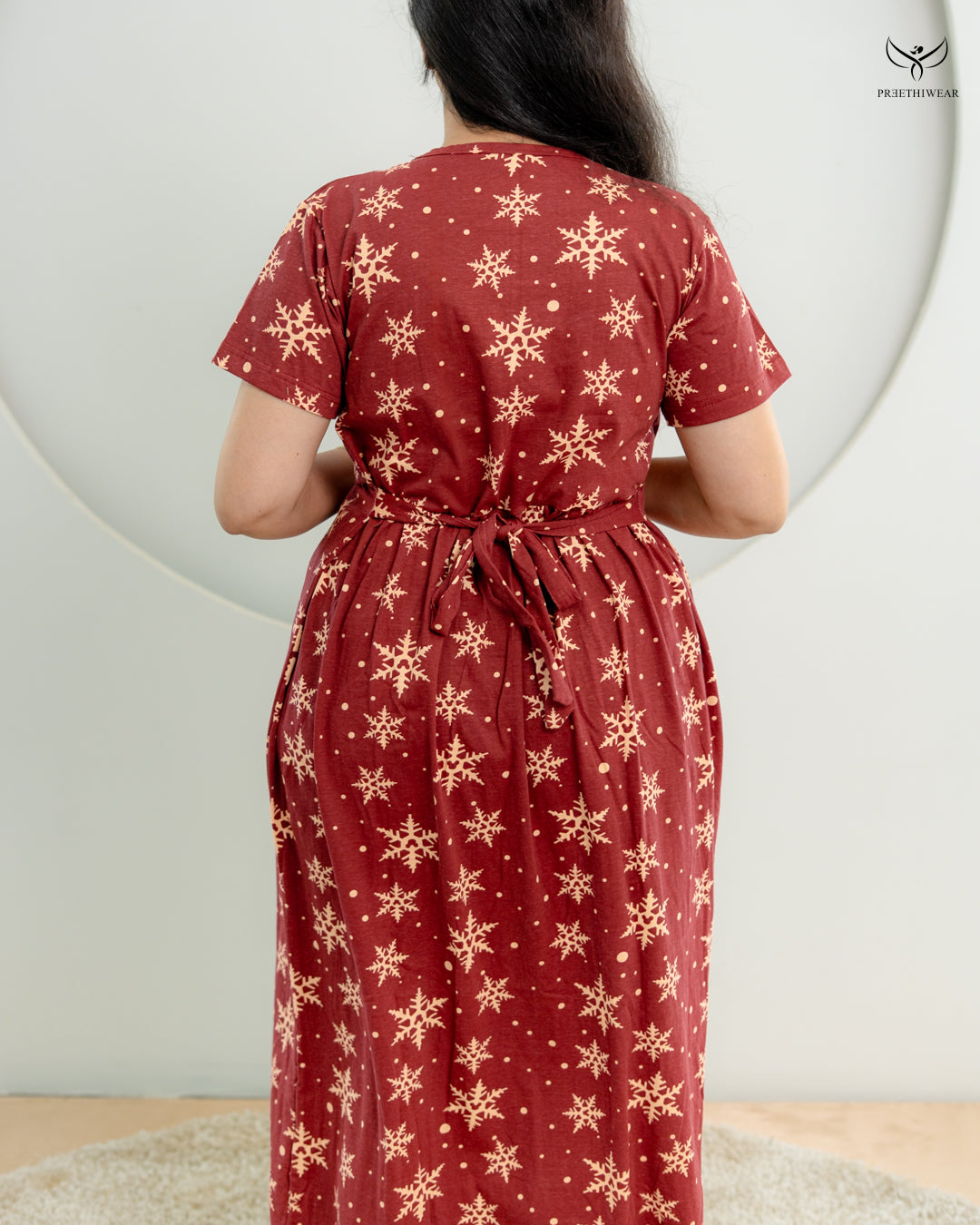 Viva1  Soft Cotton Full Length Maternity Loungewear