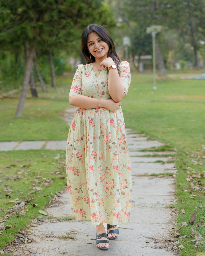 Shinu Maternity Dress with center Zip