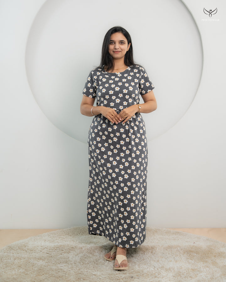 Nihari  SoftCotton Full Length Maternity Loungewear