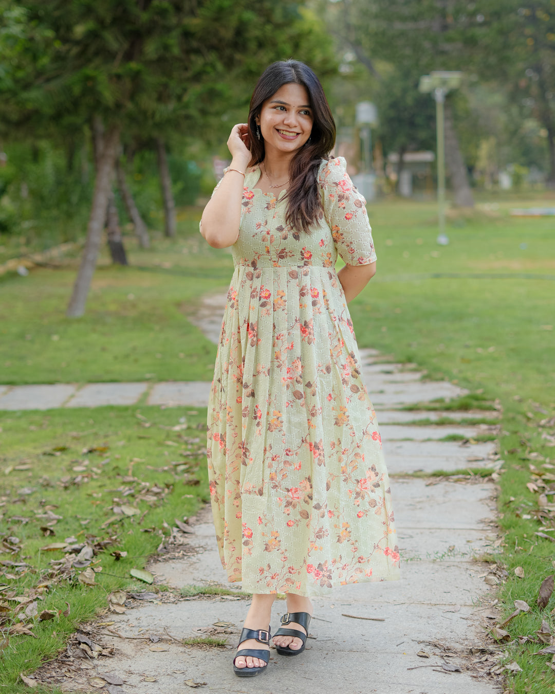 Shinu Maternity Dress with center Zip