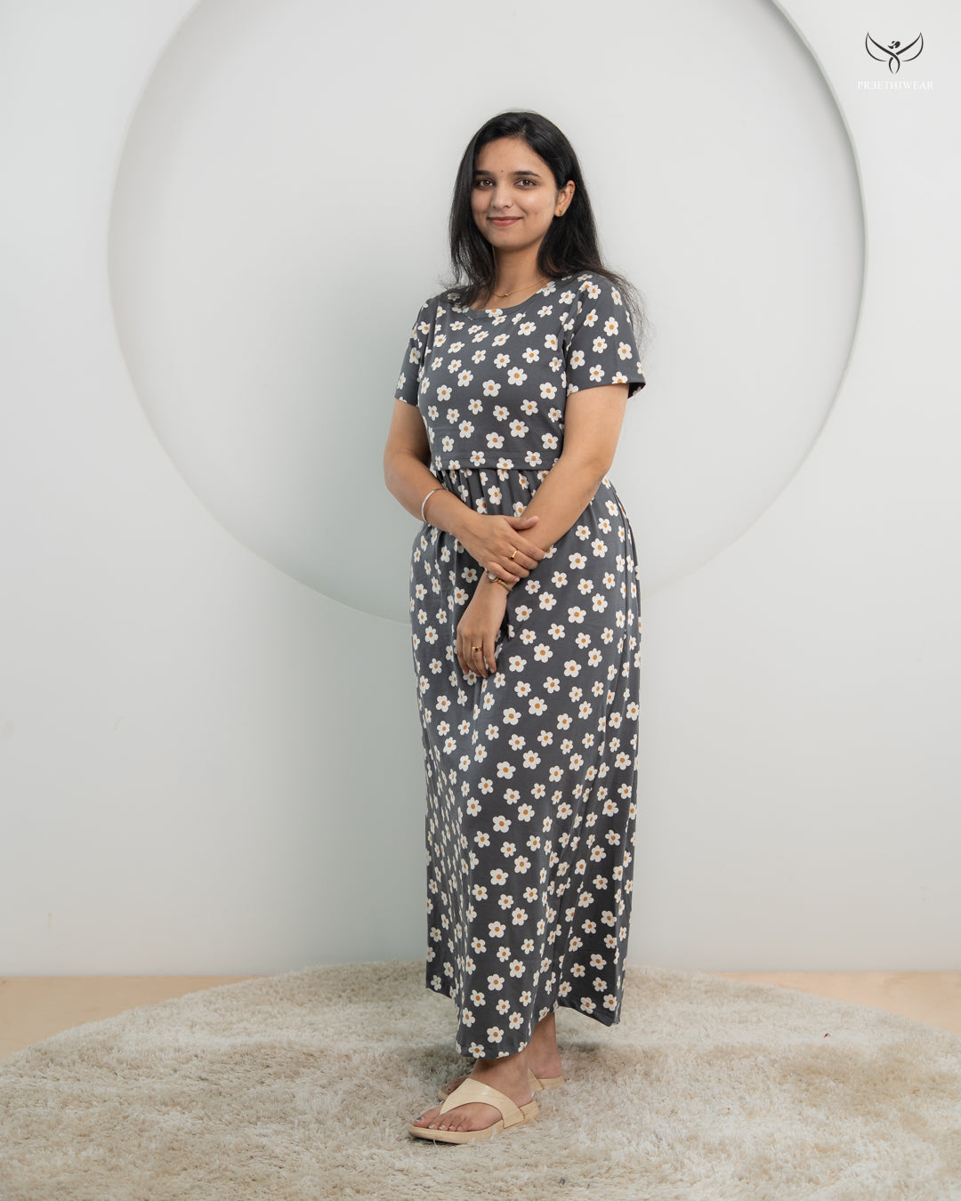 Nihari  SoftCotton Full Length Maternity Loungewear