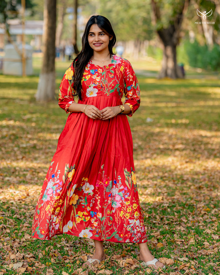 Yamine  Maternity Dress with center Zip