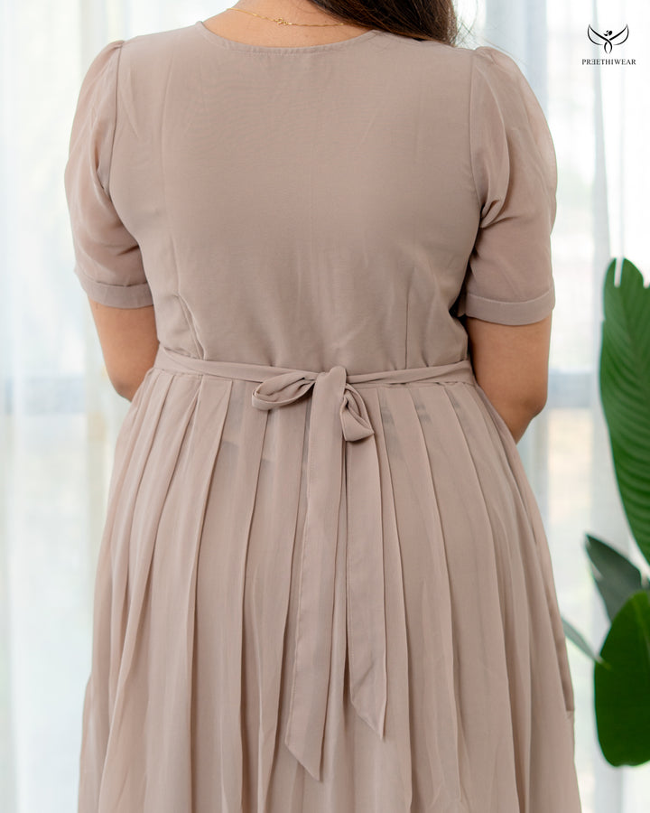 Pravika Maternity Dress  with center Zip