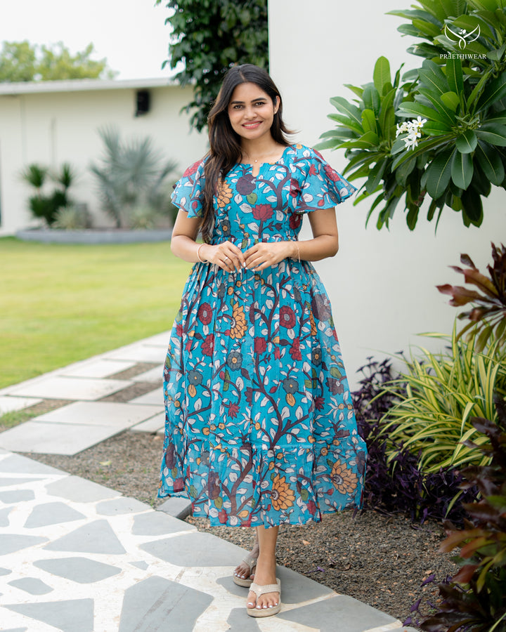 Natasha Kalamkari Maternity Dress