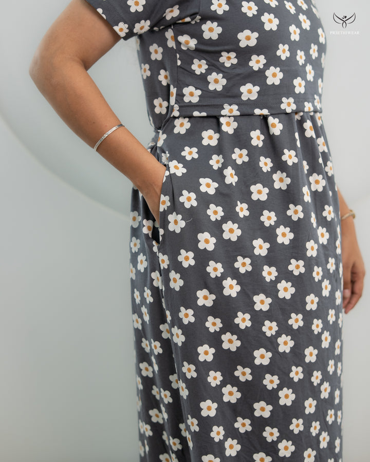 Nihari  SoftCotton Full Length Maternity Loungewear