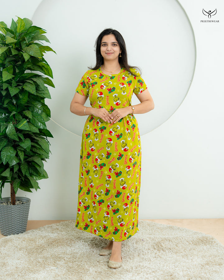 Likhitha Soft Cotton Full Length Maternity Loungewear