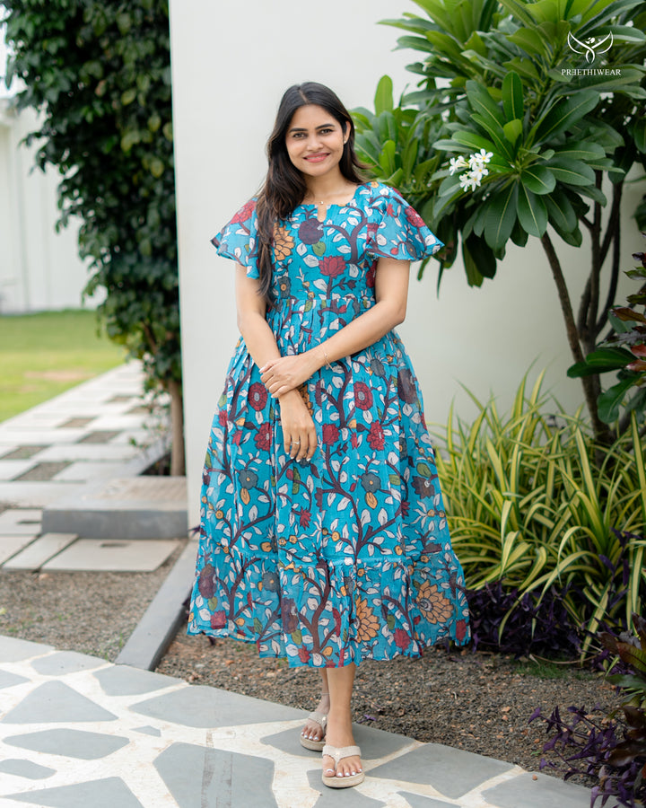 Natasha Kalamkari Maternity Dress