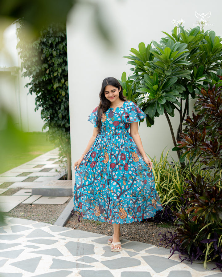 Natasha Kalamkari Maternity Dress