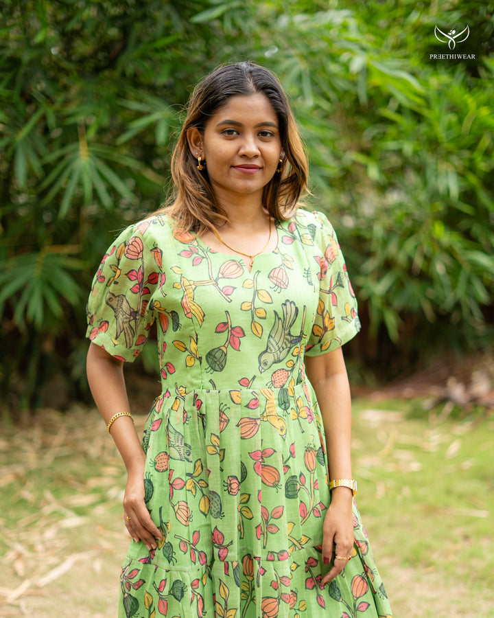 Anshula Kalamkari Maternity Dress