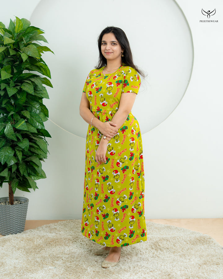 Likhitha Soft Cotton Full Length Maternity Loungewear