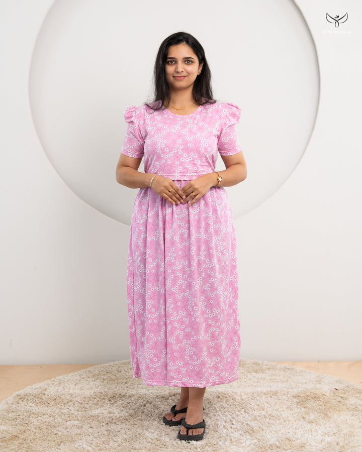 Ratna PUFF  SoftCotton Full Length Maternity Loungewear
