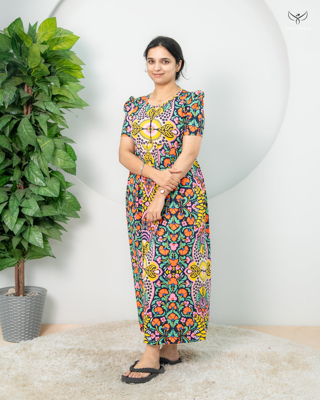 Manasvi  SoftCotton Full Length  Maxi Loungewear