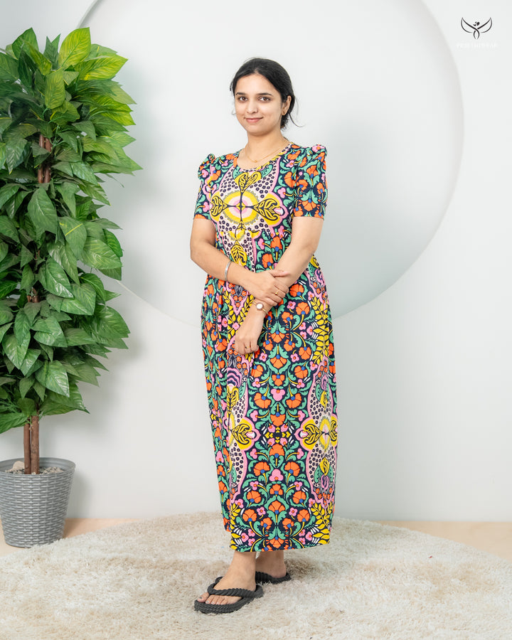 Manasvi  SoftCotton Full Length  Maxi Loungewear