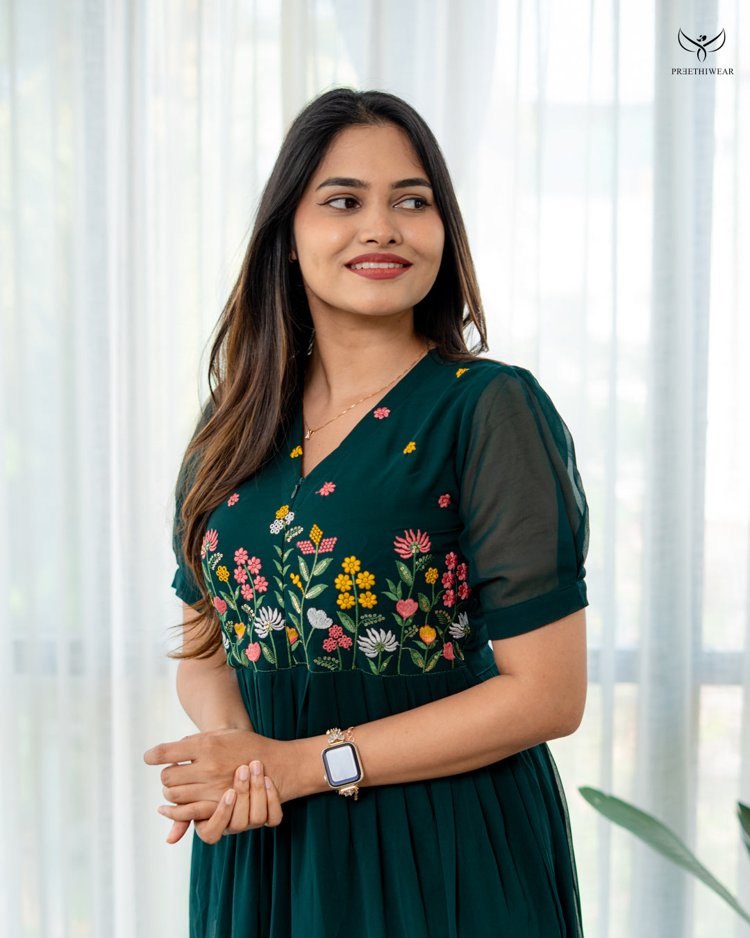 Bhivina Maternity Dress with center Zip