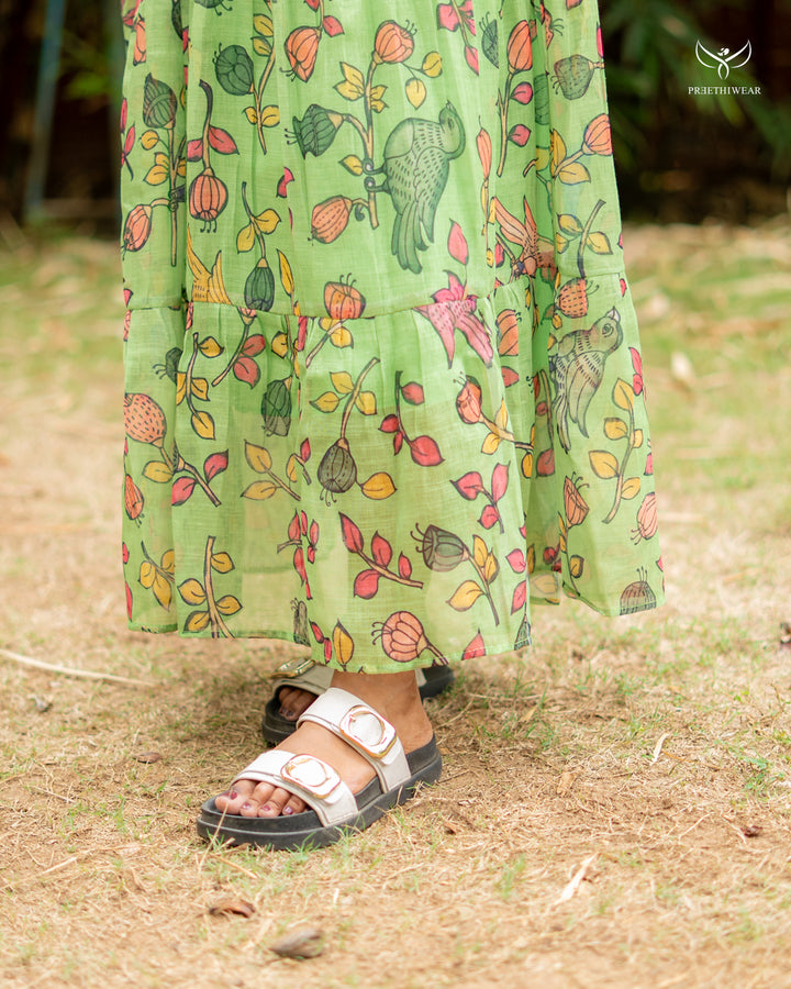 Anshula Kalamkari Maternity Dress