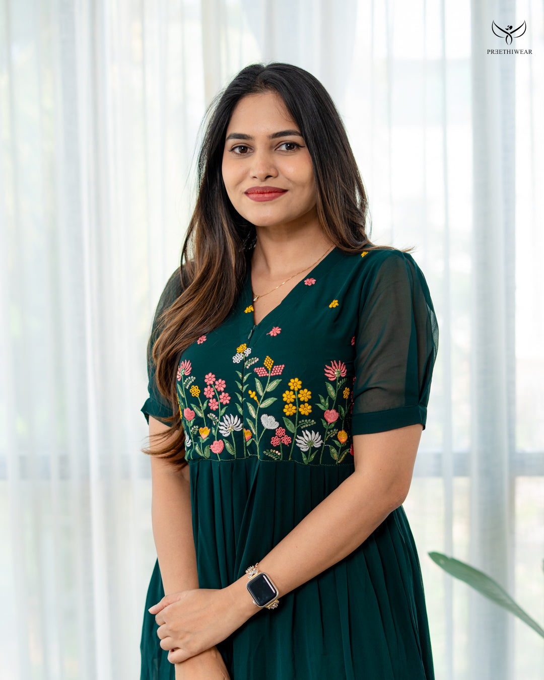 Bhivina Maternity Dress with center Zip