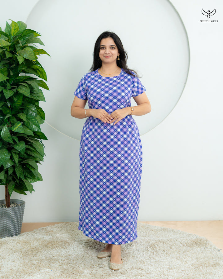 Soumya  Soft Cotton Full Length Maternity Loungewear