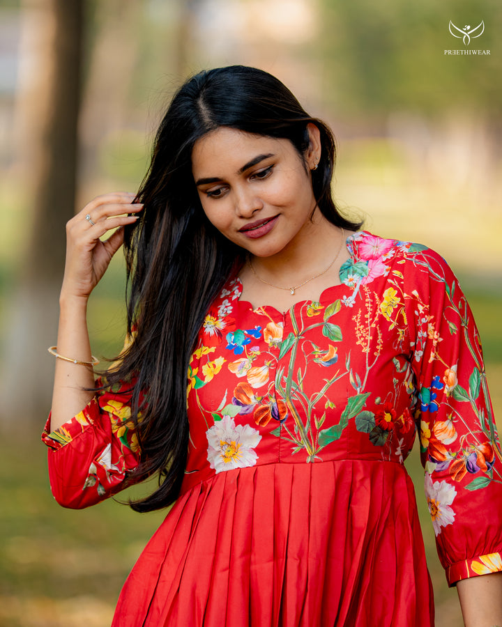 Yamine  Maternity Dress with center Zip