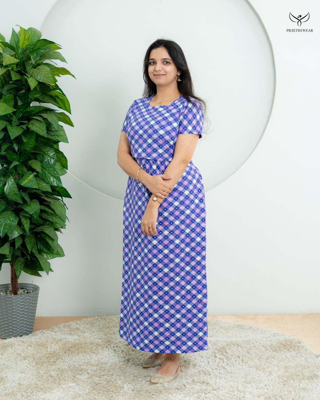 Soumya  Soft Cotton Full Length Maternity Loungewear