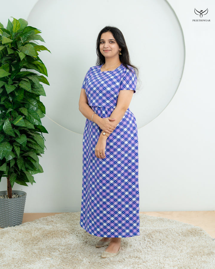 Soumya  Soft Cotton Full Length Maternity Loungewear