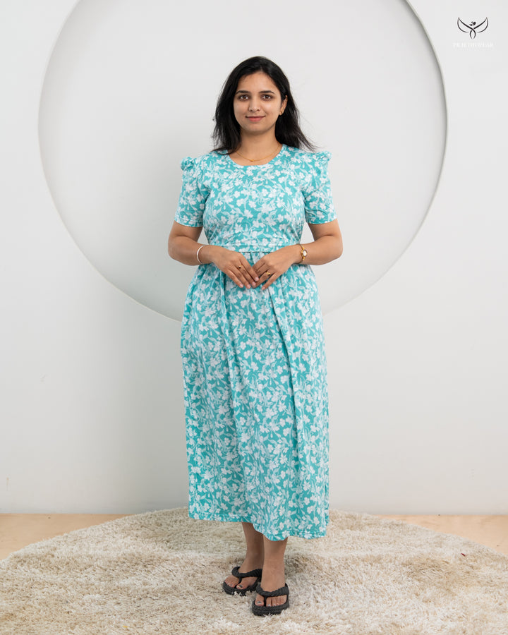 Tulsi PUFF  SoftCotton Full Length Maternity Loungewear