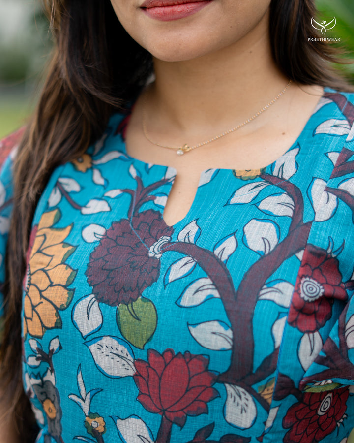 Natasha Kalamkari Maternity Dress