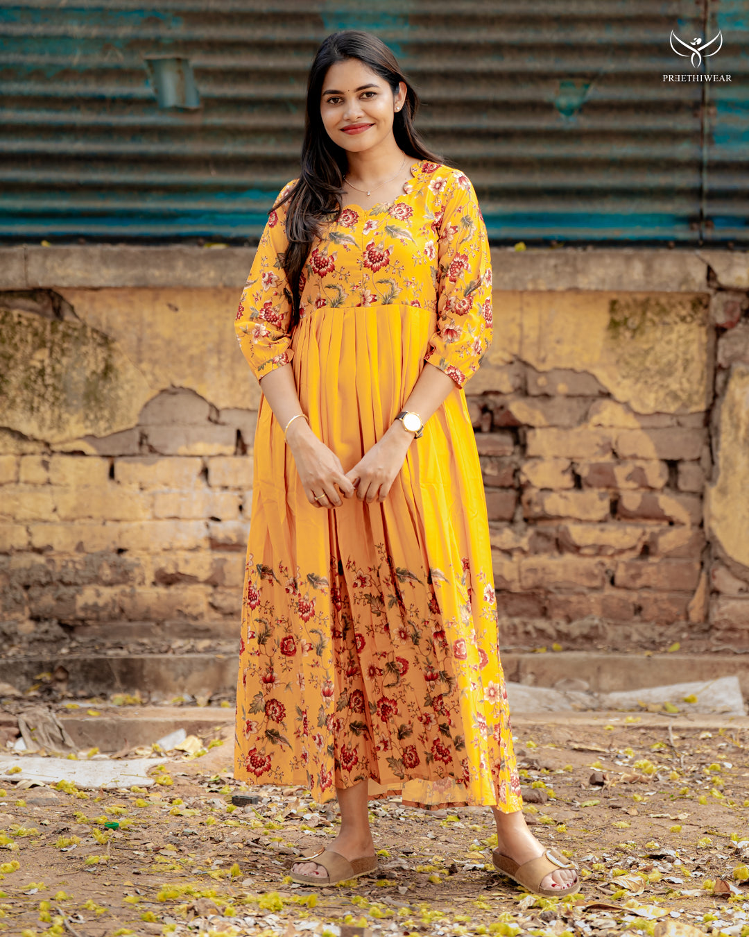 Juliet  Maternity Dress with center Zip