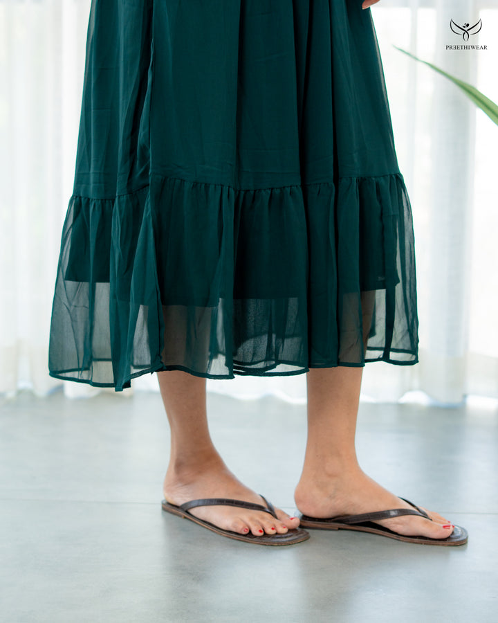 Bhivina Maternity Dress with center Zip